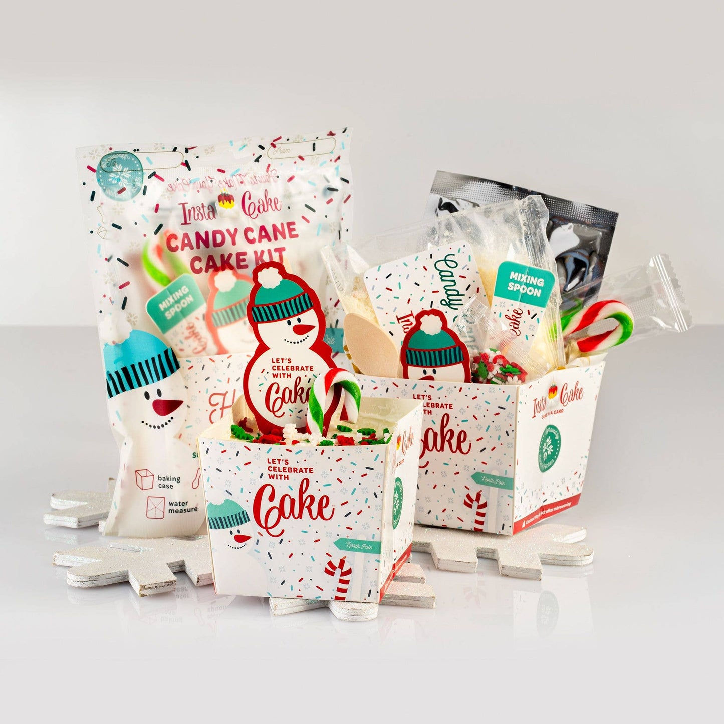 Holiday Candy Cane Cake Kit with Candy Cane Frosting