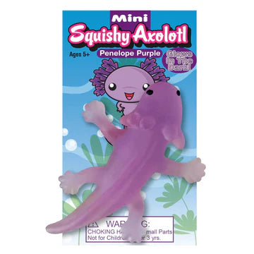 Mini Squishy Axolotl (Multiple Color Options)