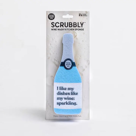 "I Like My Dishes Sparkling" Scrubbly™ Kitchen Sponge