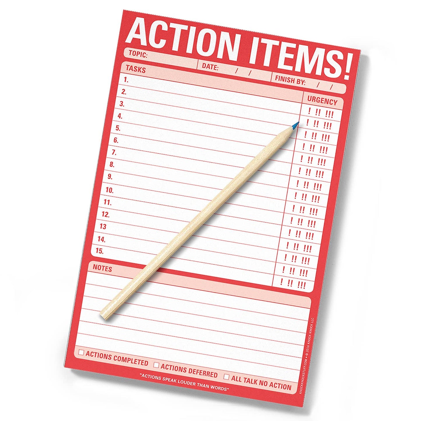 Action Items! Pad