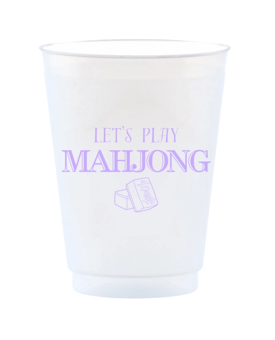 Let's Play Mahjong Reusable Frost Flex Cups