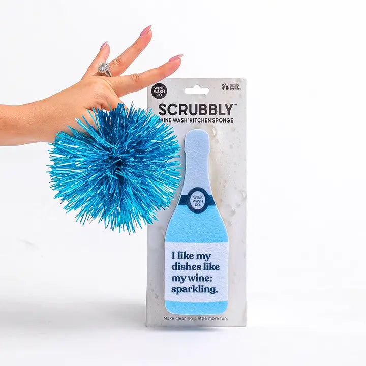 "I Like My Dishes Sparkling" Scrubbly™ Kitchen Sponge