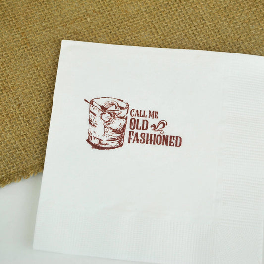 Call Me Old Fashioned Cocktail Napkins