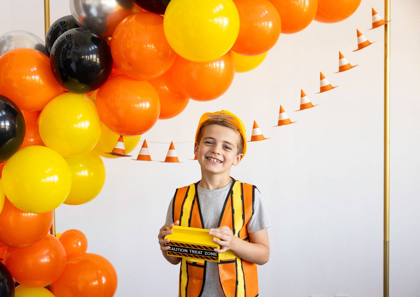 Construction Cone Party Banner