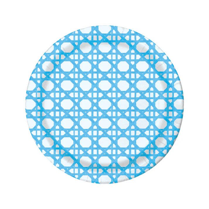 Blue Cane Paper Plates (Two Sizes Available)