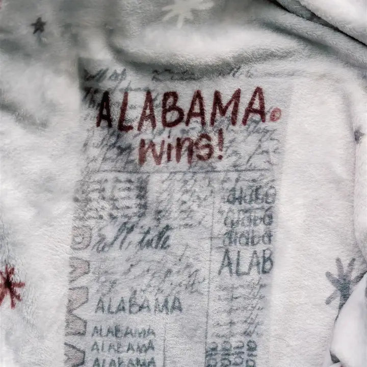 University of Alabama Flannel Fleece Blanket