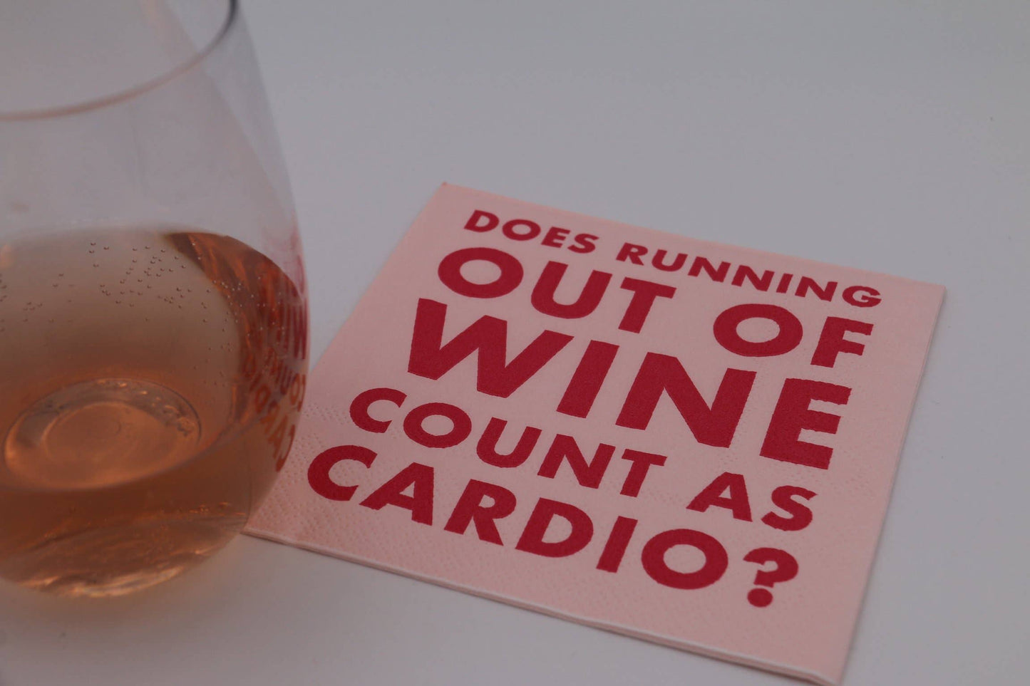 Cocktail Napkins: Does Running Out of Wine Count as Cardio