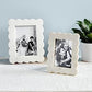 Scalloped Marble Picture Frame: 4x6