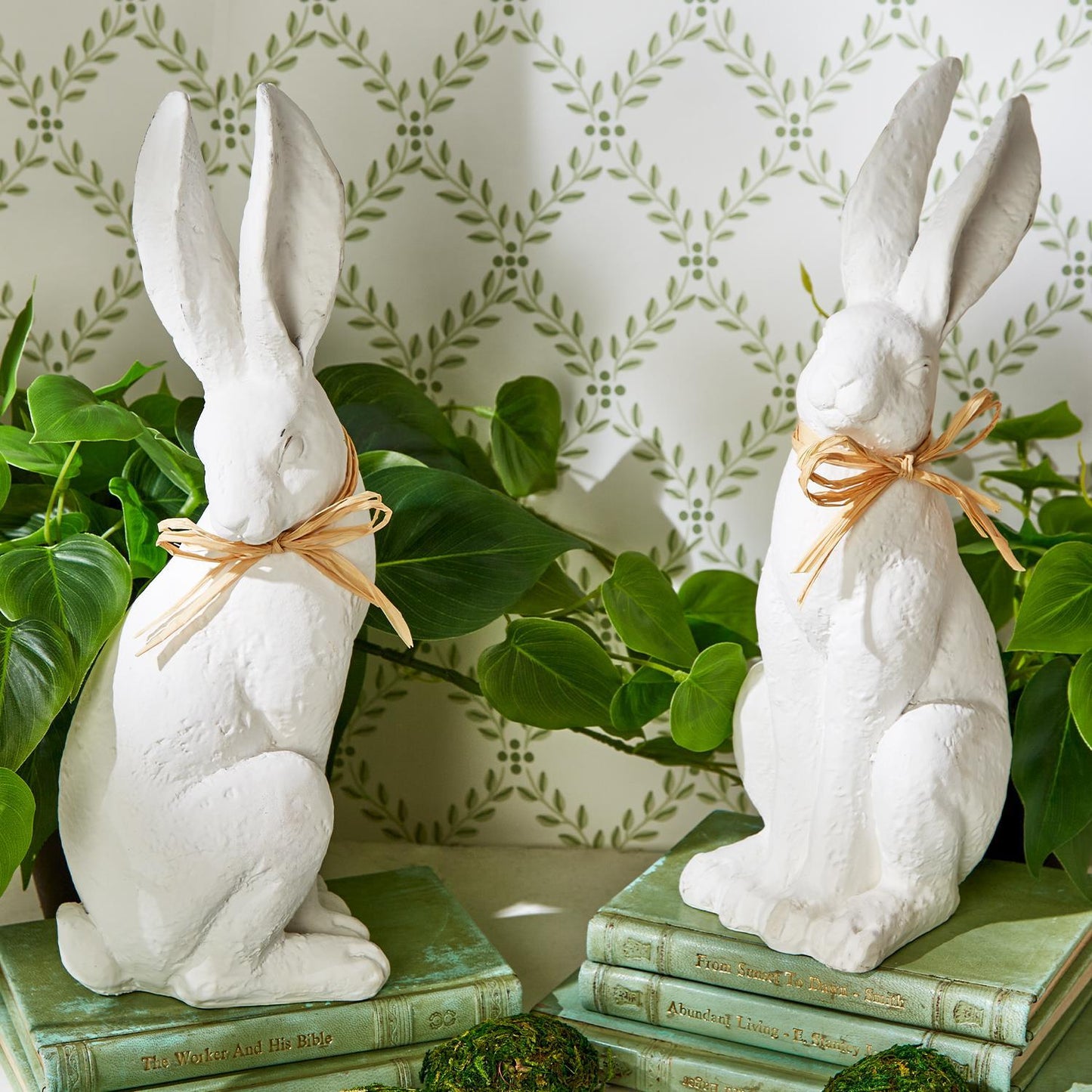 White Resin Rabbits (Multiple Styles Available)