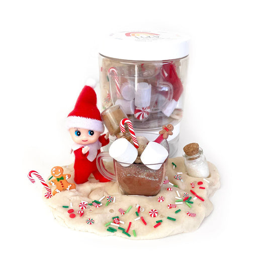 Sensory Play Dough Kit: "Elf in the Jar"