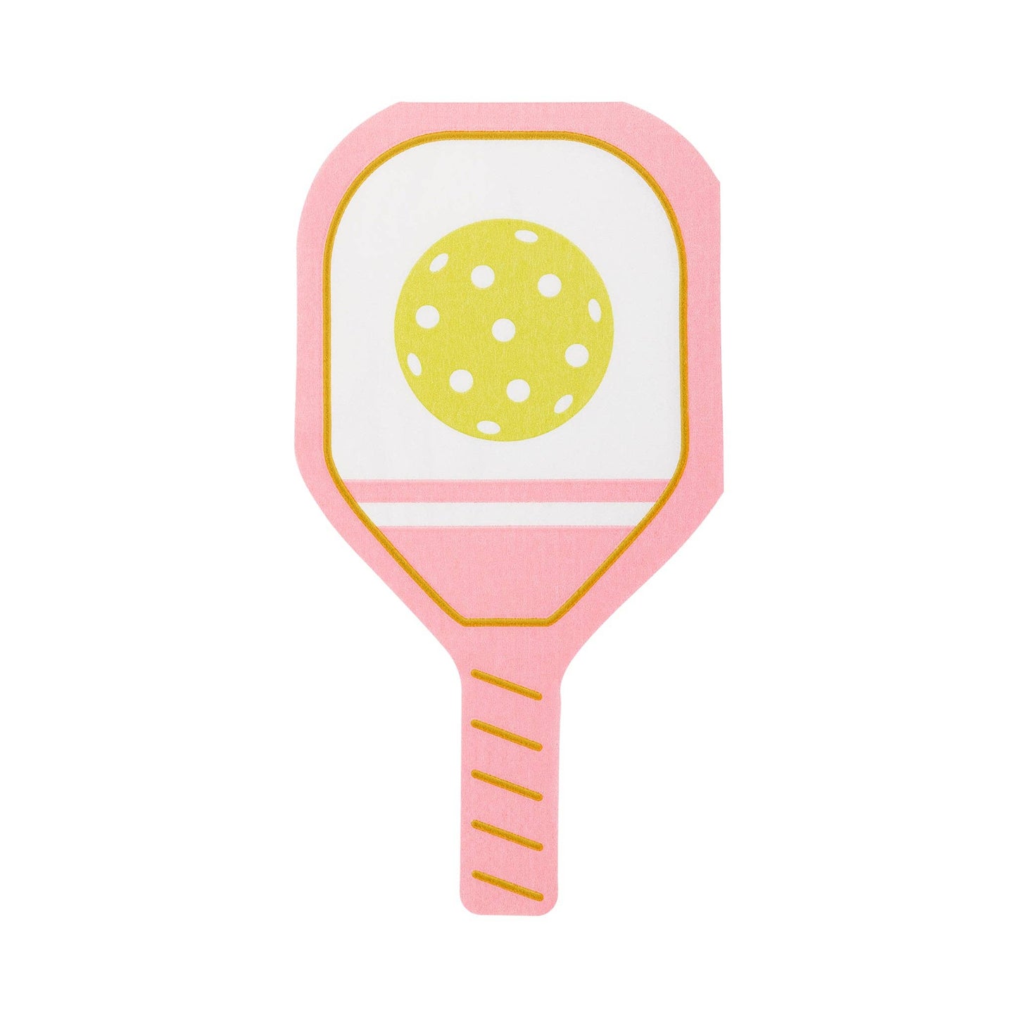 Pink Pickleball Paddle Napkin