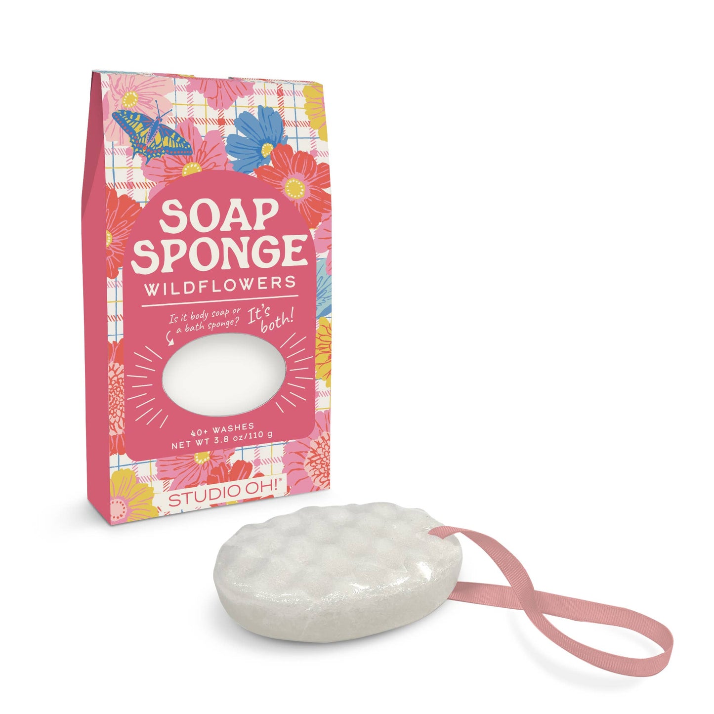 Plaid Blossoms Soap Sponge