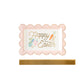 "Happy Easter" Scallop Shaped Plate