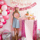 Pink & Gold Disco Ball Paper Plate