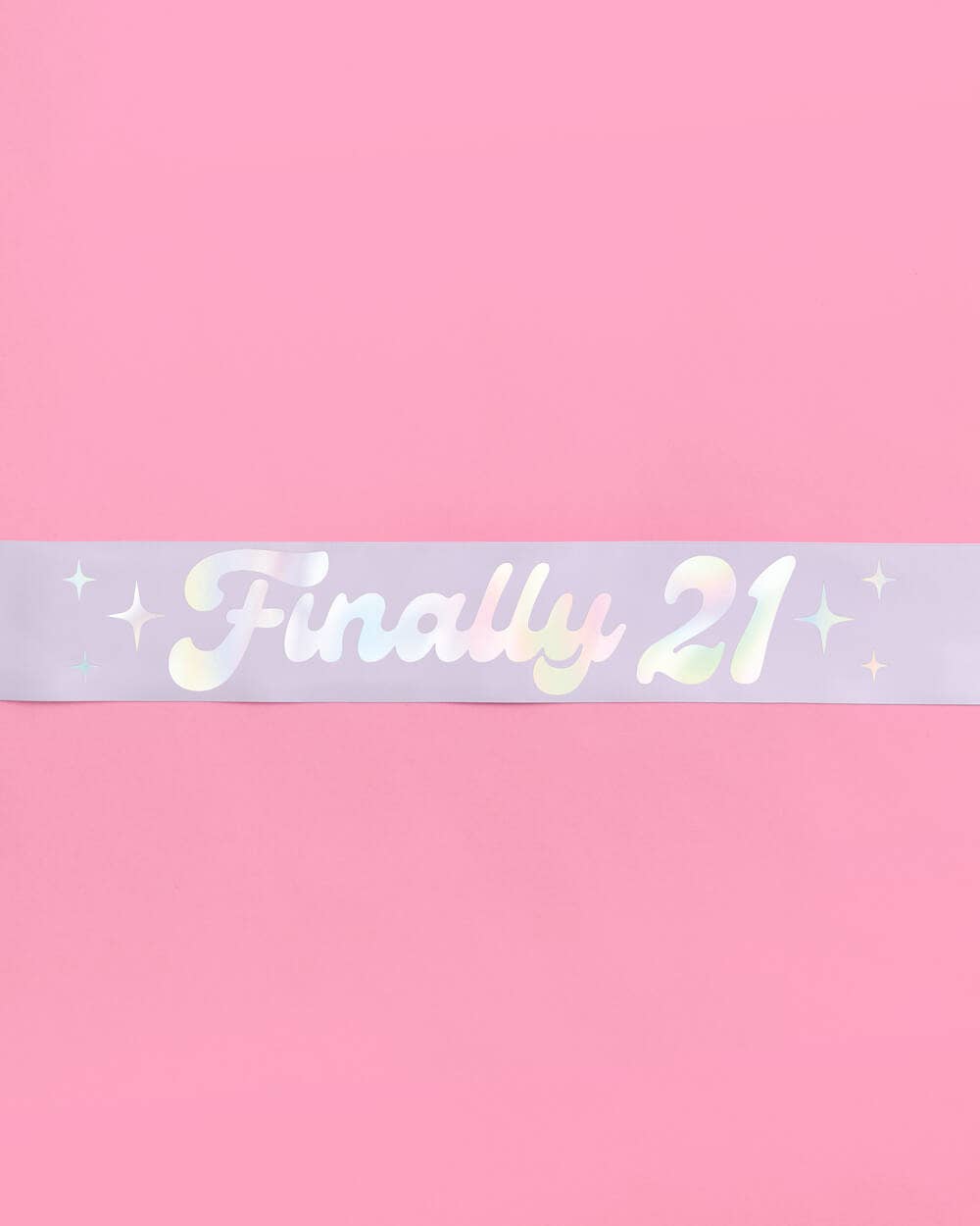 "Finally 21" Lavender Birthday Party Sash