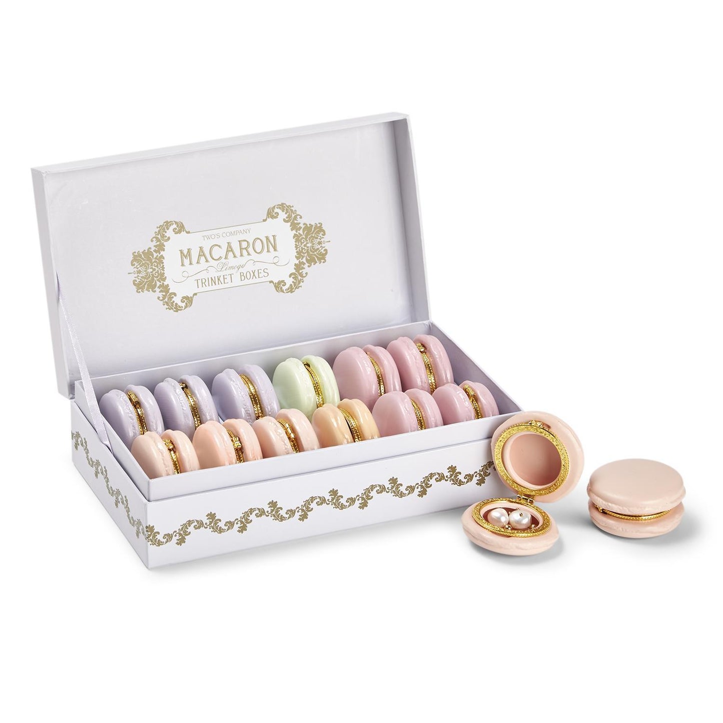 Macaron Limoges Trinket Box (Multiple Colors Available)