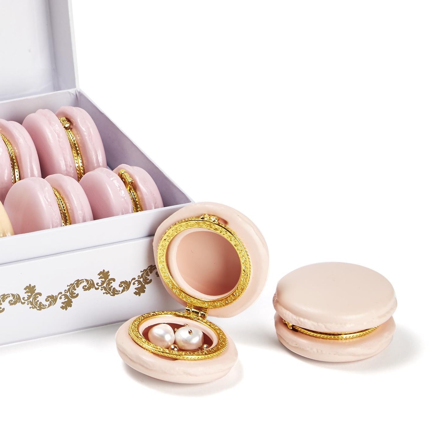 Macaron Limoges Trinket Box (Multiple Colors Available)