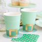 Green Polka Dot Cocktail Napkins