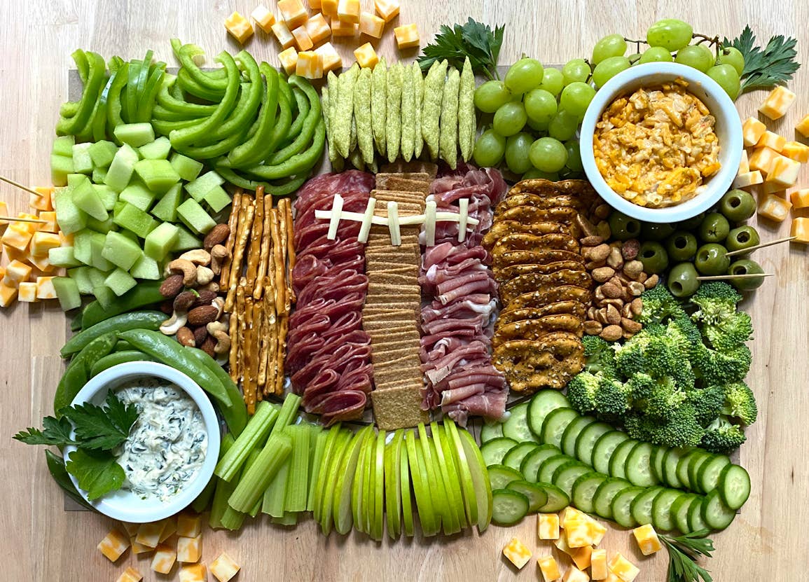 Reusable Charcuterie Cheat Sheet | Football