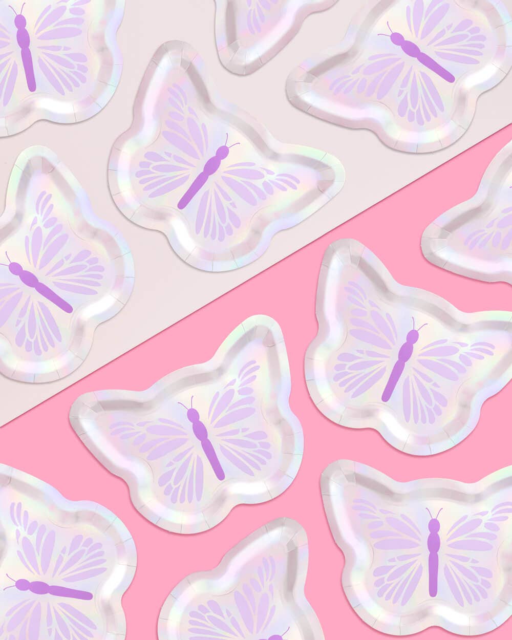 Iridescent Butterfly Plates