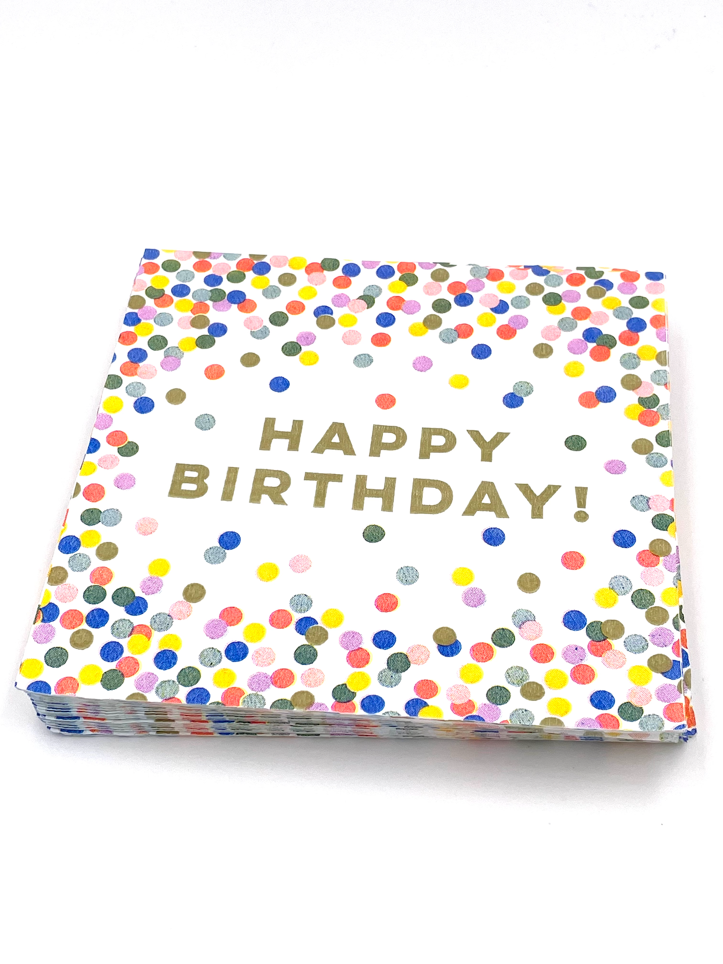 Cocktail Napkins: Happy Birthday! Confetti