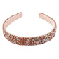 Beige Gummy Glitter Headband