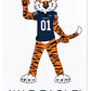 Aubie in Jersey Licensed Tea Towel