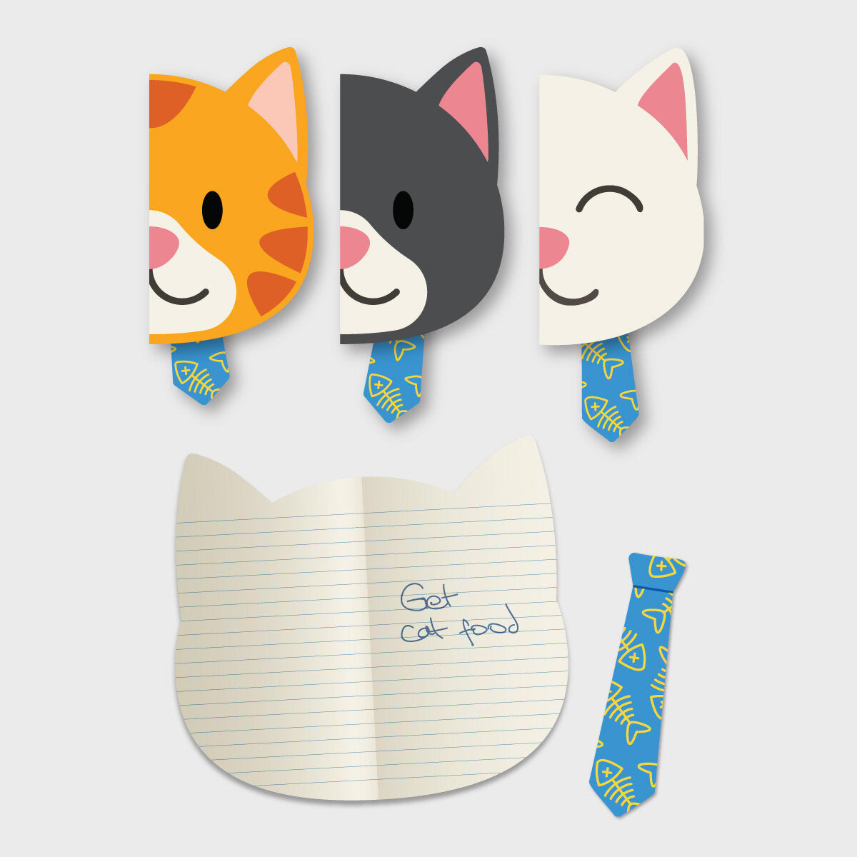 Set of 3 Cat Notebooks