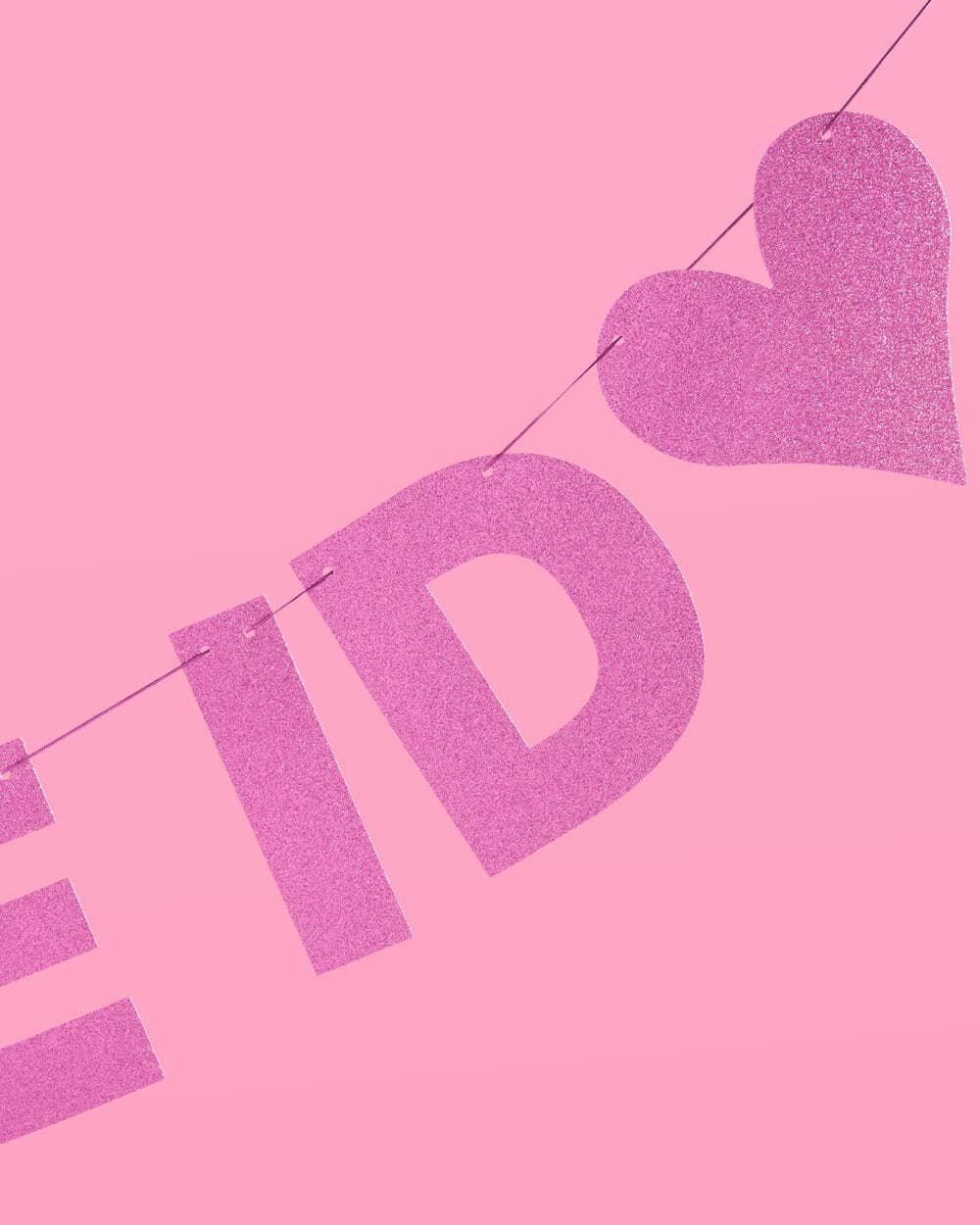 Sparkly Pink "RIP Fake ID" Banner