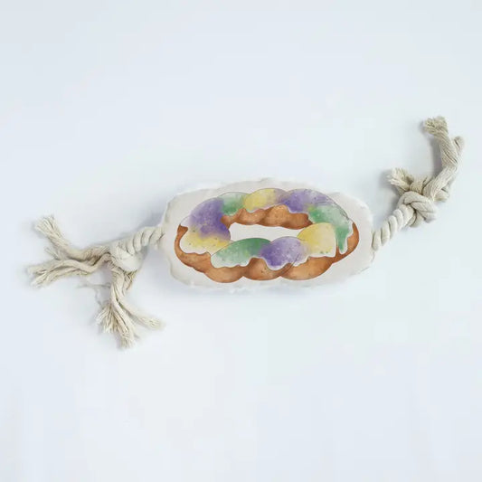 King Cake Rope Dog Toy