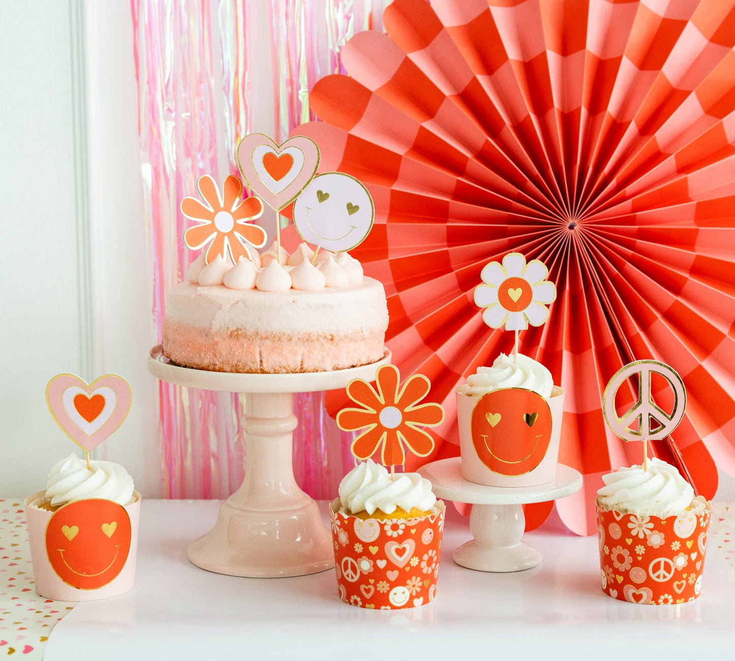Baking Cups: Love Baking Cups with Toppers