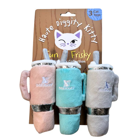 Kitty Snuggly Cup 3-Pack (Teal, Ivory, Blush)