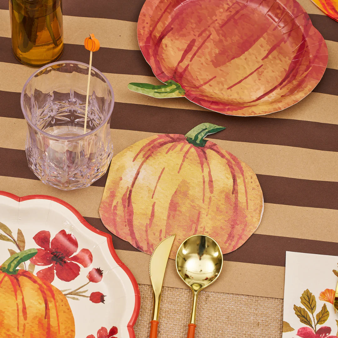 Pumpkin Die Cut Lunch Napkins