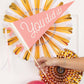 Pink "You Did It!" Felt Pennant Banner