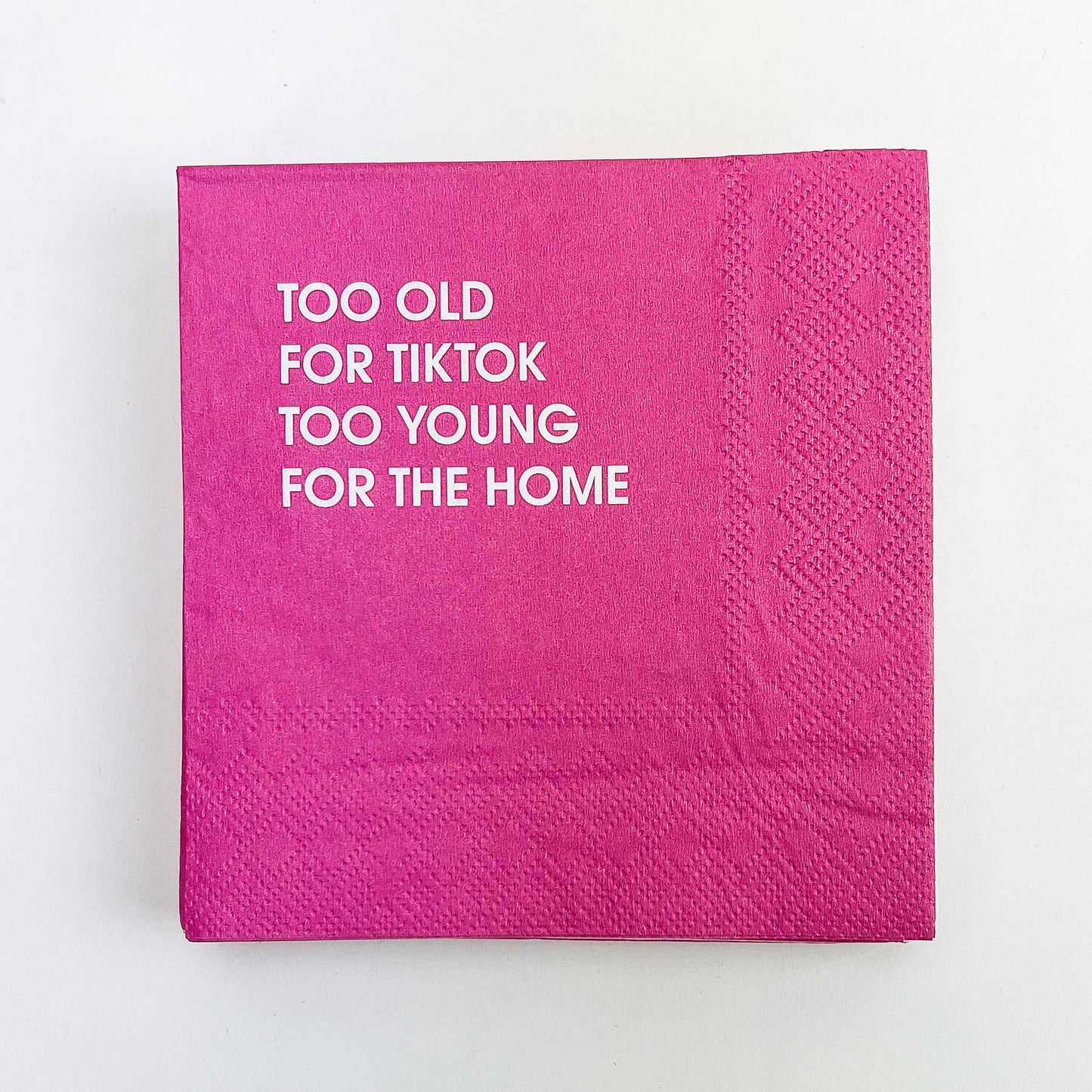 Too Old For TikTok Cocktail Napkins