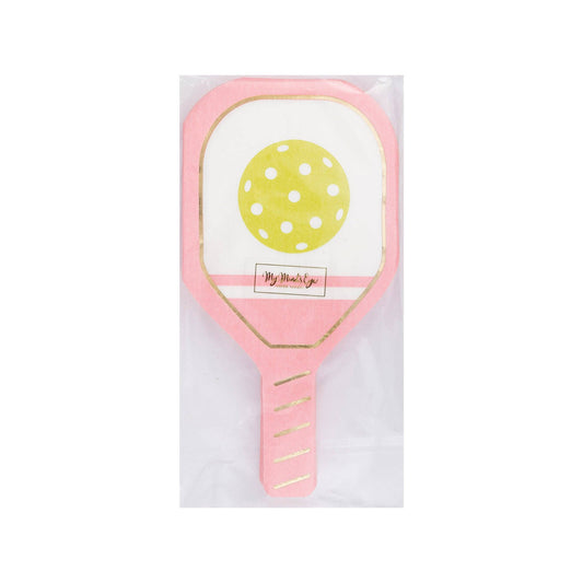 Pink Pickleball Paddle Napkin