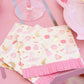 Pink Hocus Pocus Witchy Print Fringe Cocktail Napkin