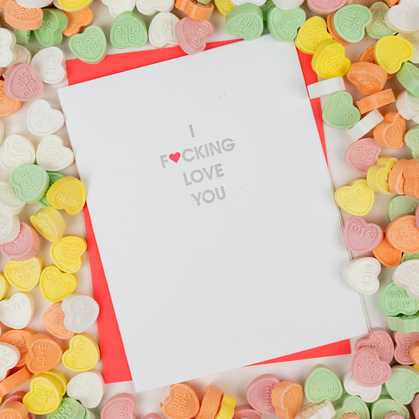 "I F*cking Love You" Letterpress Greeting Card