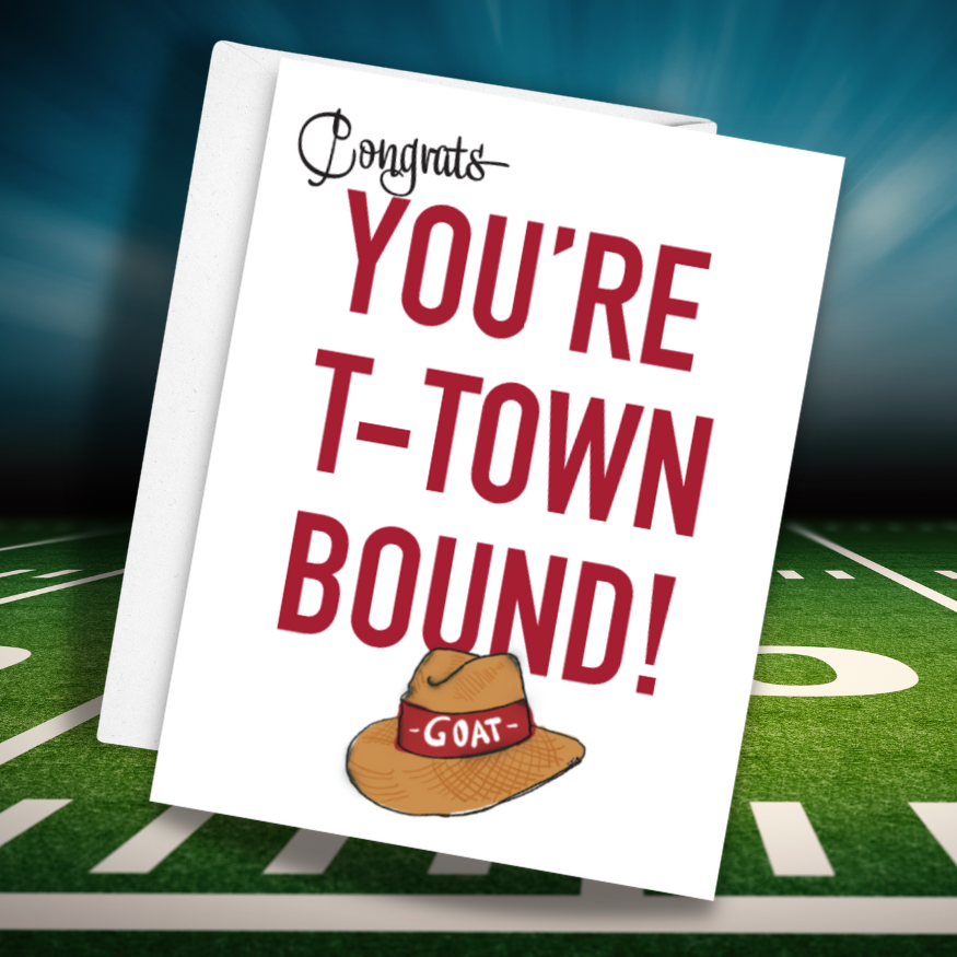 T-Town Bound Graduation Greeting Card