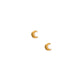 Micro Moon Screwback Stud Earrings