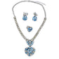 The Marilyn 4-Piece Jewelry Set: Blue/Silver