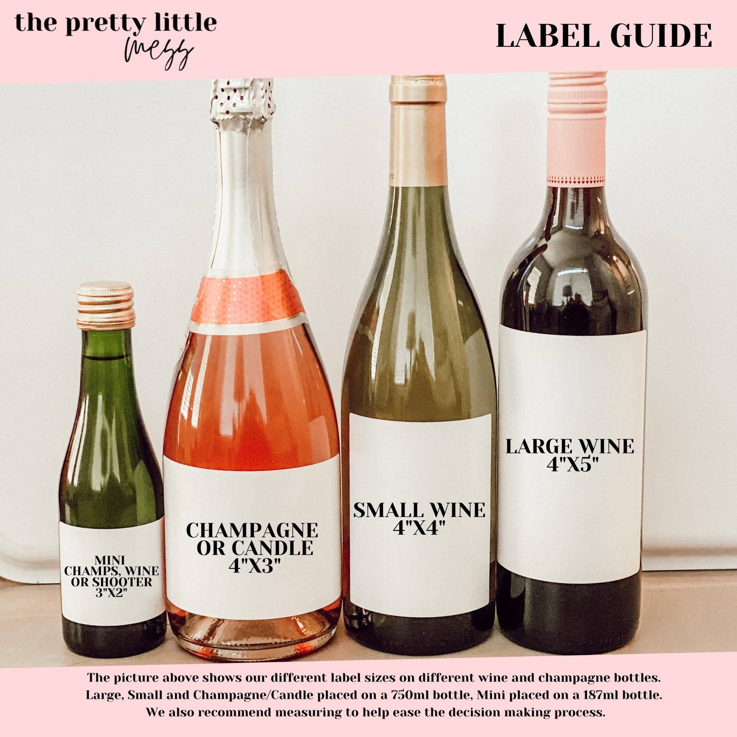 Bottle Labels: "Pairs Well with a Master's Degree" (Multiple Sizes)