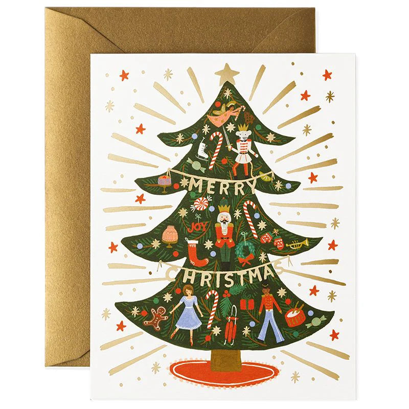 Nutcracker Tree Greeting Card