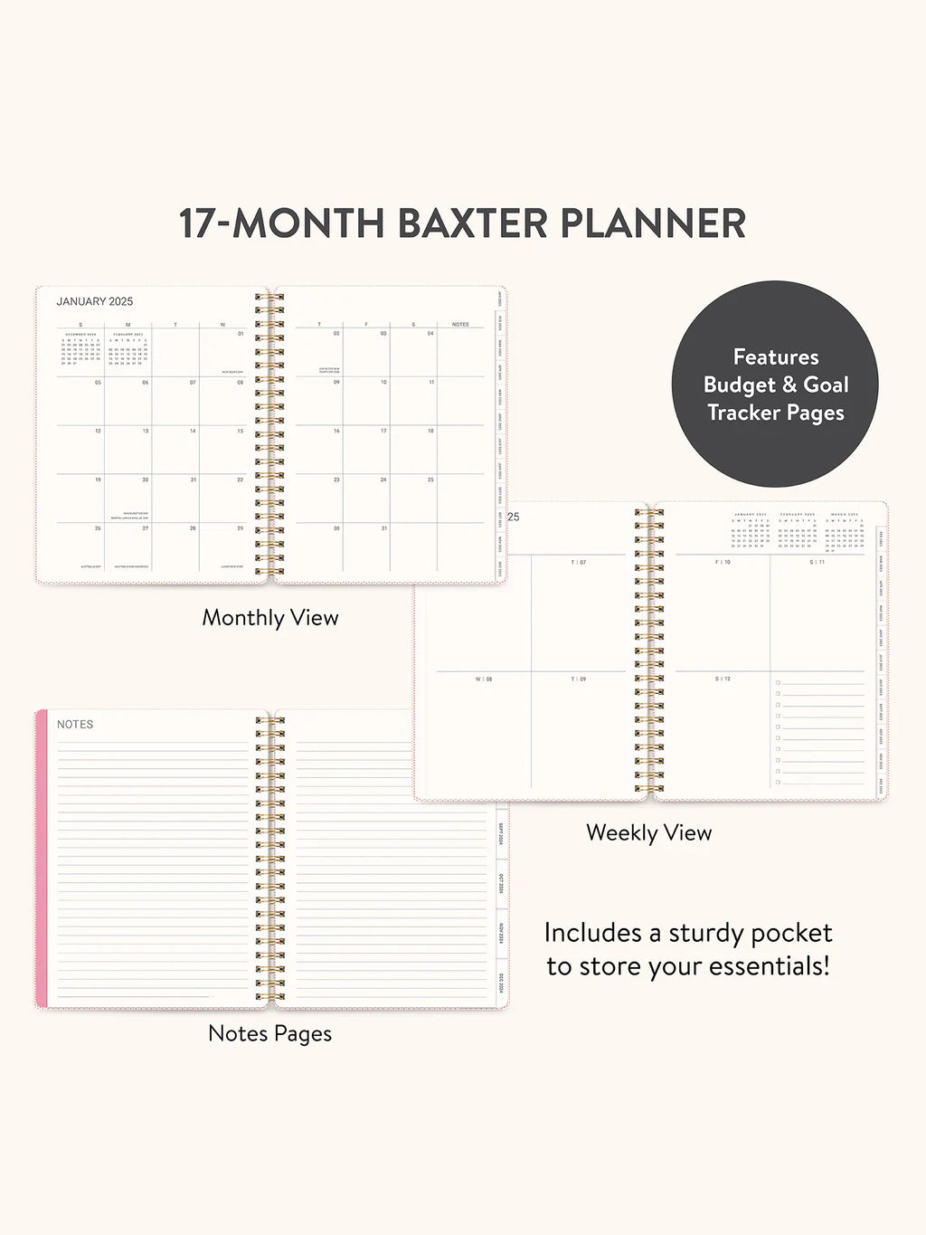 2025 Lazy Daisies Blue Baxter Planner