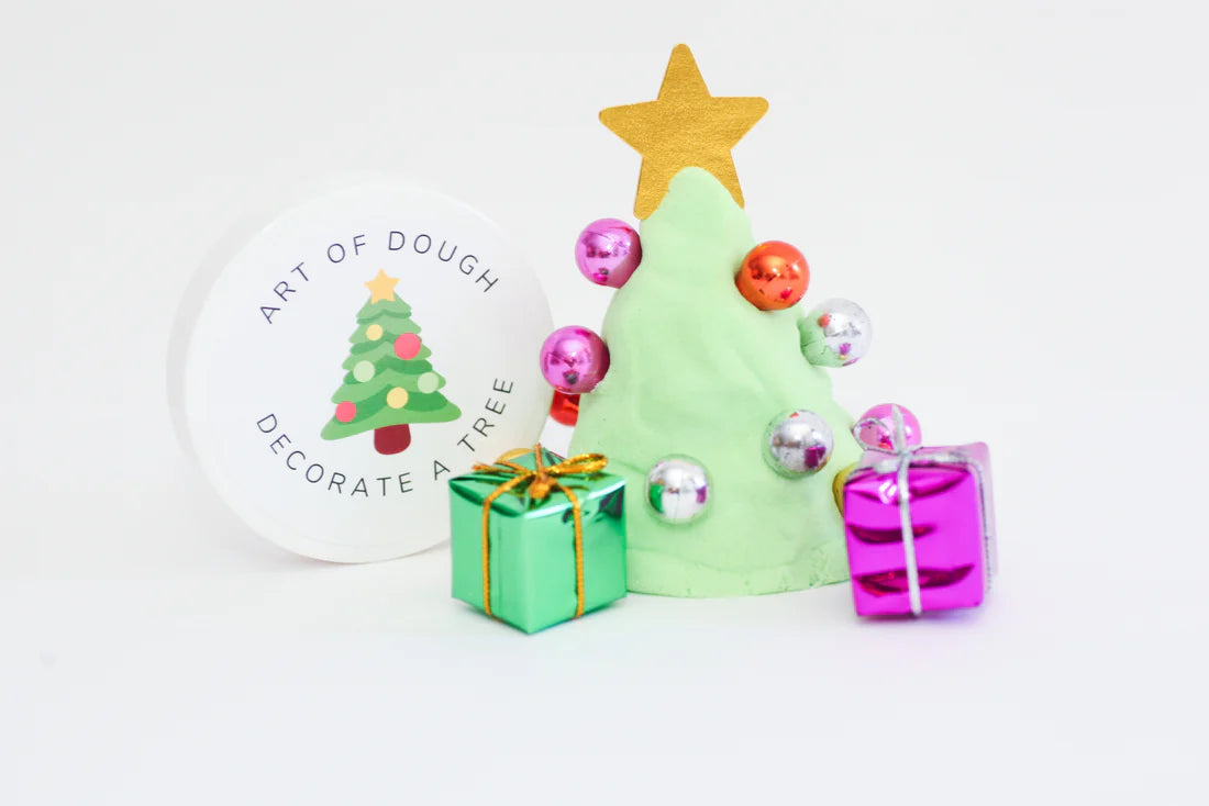 Build-a-Christmas Tree Sensory Dough Jar