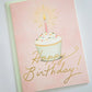 Pink Cupcake Happy Birthday Greeting Card