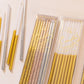 Multi-Metallic Glitter Dipped Birthday Candles