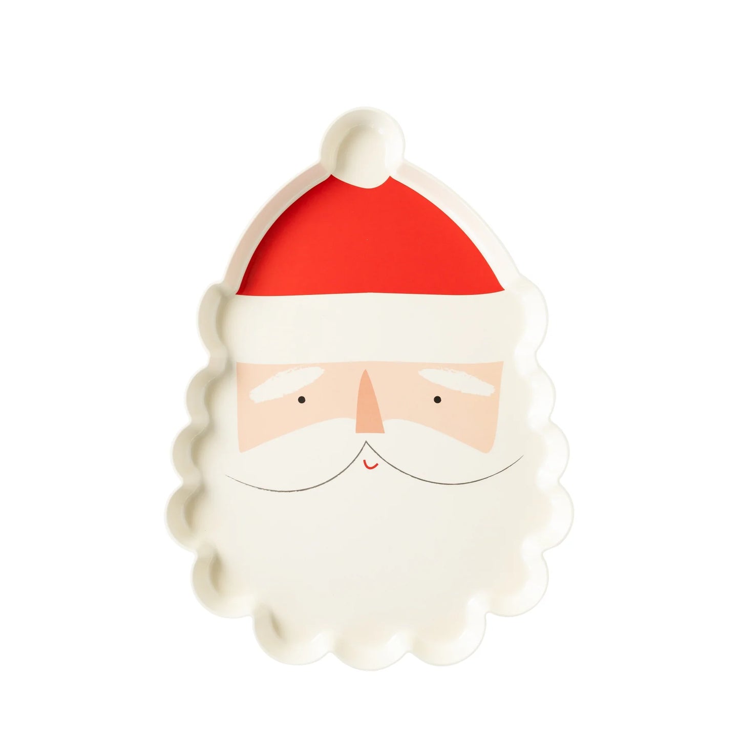 Believe Santa Head Melamine Platter