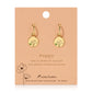 August Birth Month Flower Earrings (Poppy/Peridot)