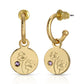 February Birth Month Flower Earrings (Violet/Amethyst)